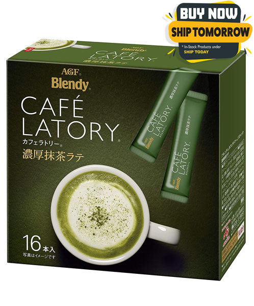 AGF Blendy Cafe Latory Rich Matcha Latte 12g x 16 sachets - YoYoMoNo