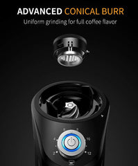 Shardor Conical Burr Coffee Grinder Automatic Burr Mill