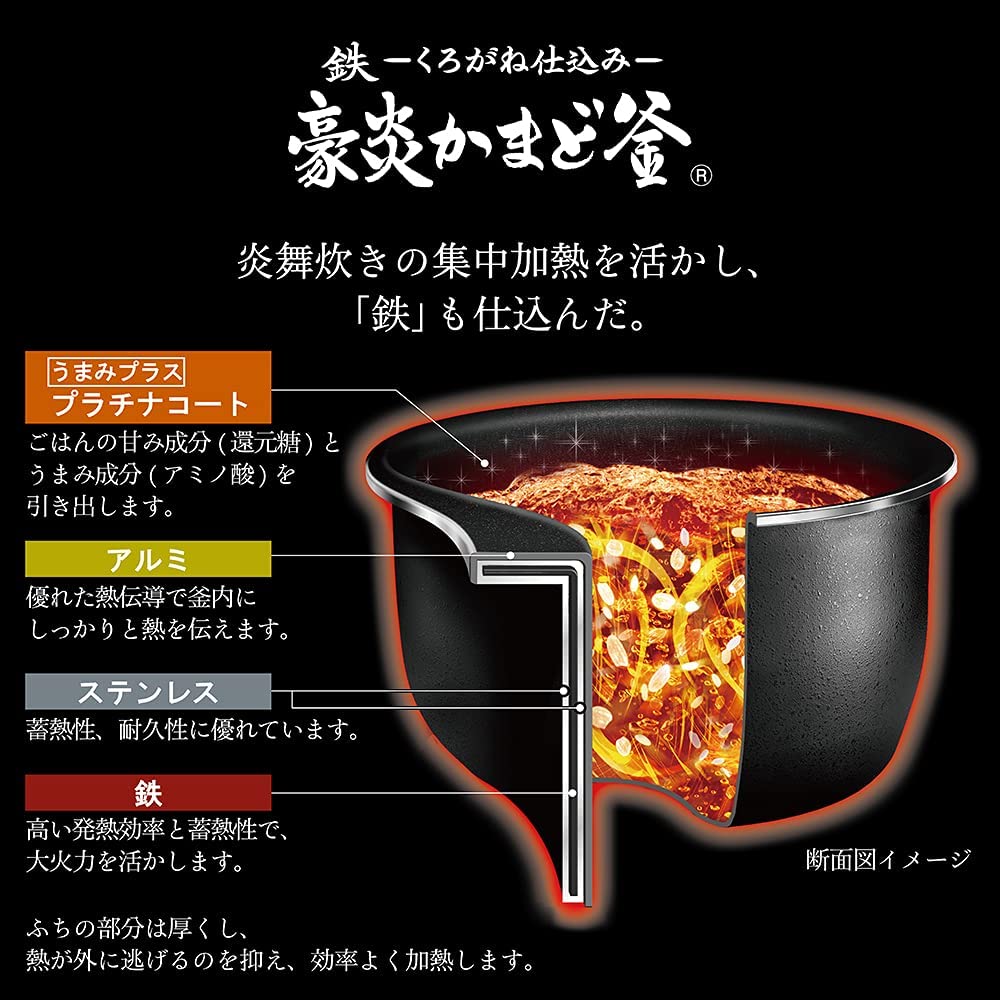 Zojirushi Pressure IH Rice Cooker, 5 Cups NW-JU10-BA